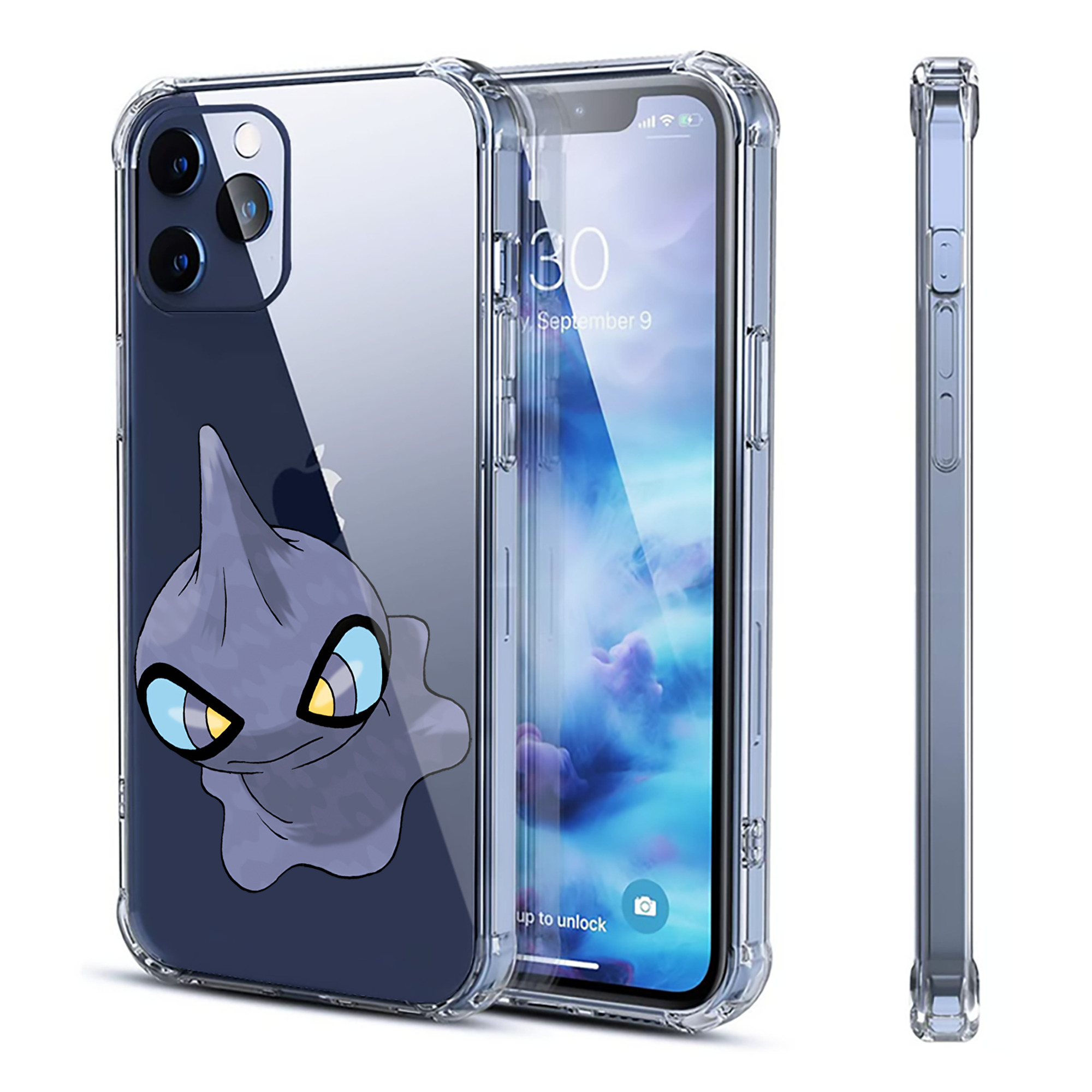 （画像用） ポケットモンスター Pokémon 【iPhone 12シリーズ対応】透明スマホケース（クリアソフトケース）